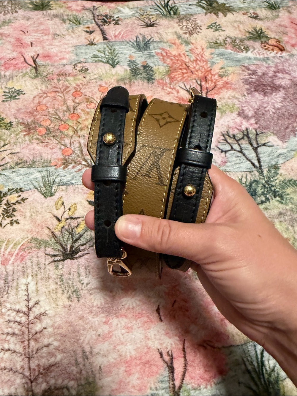 Louis Vuitton Bandouliere XL Reverse Monogram Strap Black